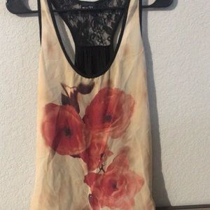 ⚡️Donating 4/30⚡️Flower Sheer Tank Top